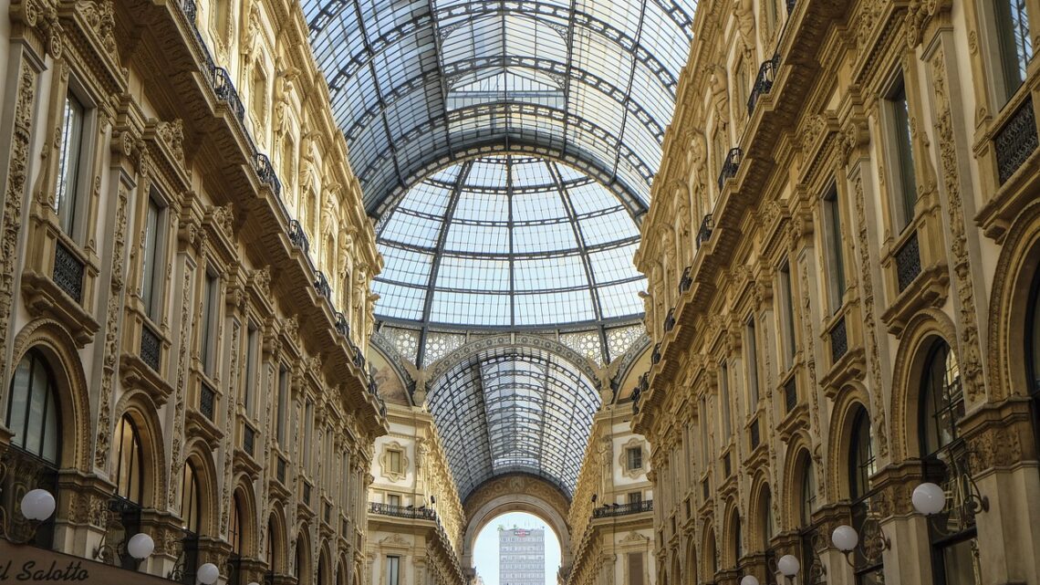 milan, gallery, shopping district